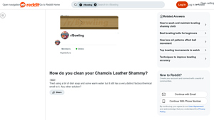 Reddit - Chamois Leather Shammy Cleaning Guide