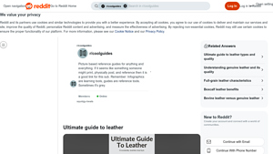 Reddit - Leather Types Explained
