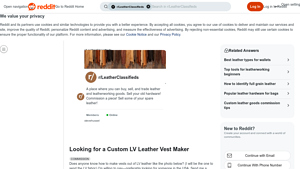 Custom LV Leather Vest - Functional Plate Carrier