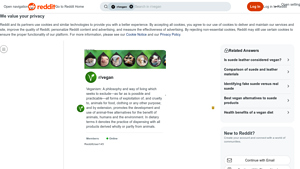 Reddit - Suede Material Insights
