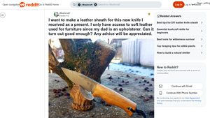 Reddit - Leather Sheath Advice