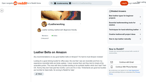 Amazon - Quality Leather Belts