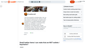 Reddit - Custom Leather Goods