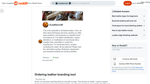 Leather Branding Tools - Custom Logo Stamps