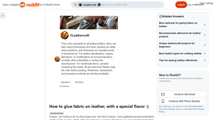 Reddit - Flexible Contact Glue