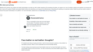 Faux Leather vs. Real Leather - Sustainability Insights