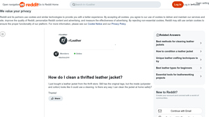 Reddit - Thrifted Leather Jacket