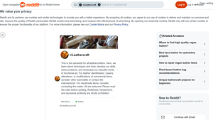 Reddit - Vegan Leather Alternatives