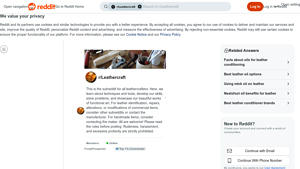Reddit - Oils for Leathercraft
