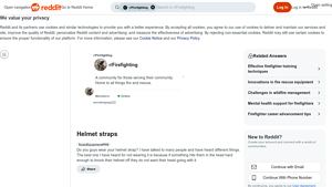 Reddit - Helmet Straps