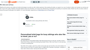 Reddit - Personalized Leather Toilet Bags