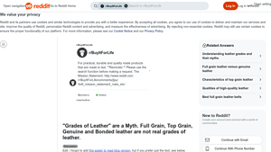 Leather Grades - Understanding Full Grain and Top Grain
