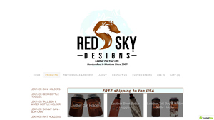 Red Sky Designs - Leather Beer Bottle Holders