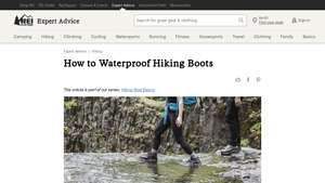 REI - Waterproofing Treatments for Hiking Boots