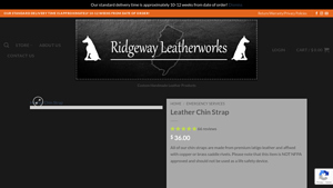 Ridgeway Leatherworks - Leather Chin Strap