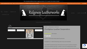 Ridgeway Leatherworks - Firefighter Leather Suspenders