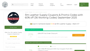 Rm Leather Supply - Leather Hides & Crafting Tools