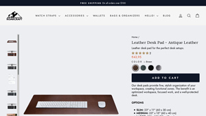 Roarcraft - Leather Desk Pad