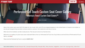 Ruff Tuff - Perforated Sof-Touch Seat Covers