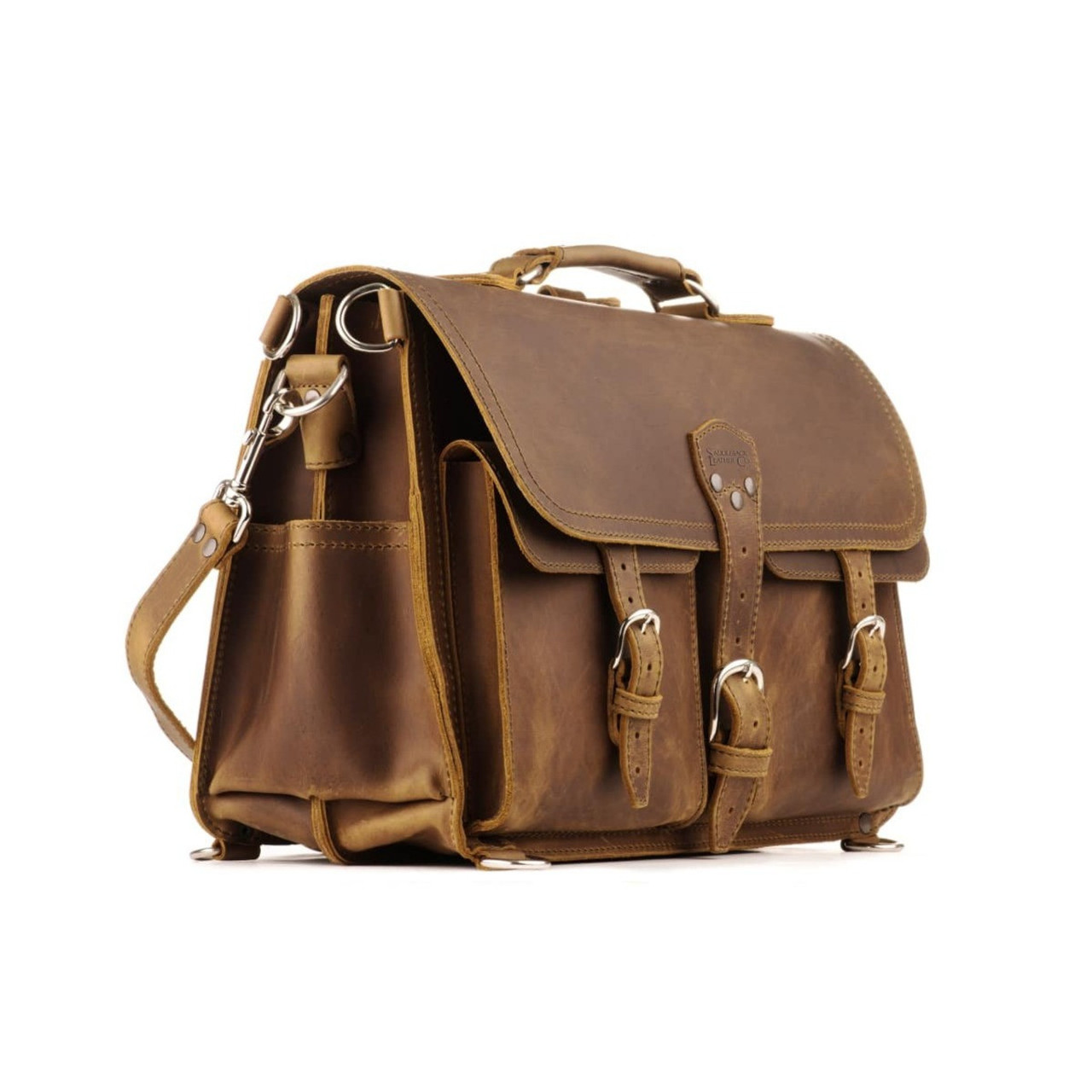 An application scenario or product detail of saddleback leather company briefcase - Image 13