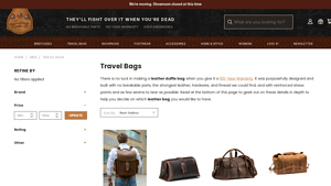 Saddleback Leather - Leather Duffle Bags
