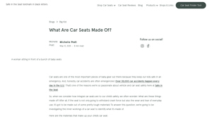 Safe in the Seat - Key Car Seat Materials