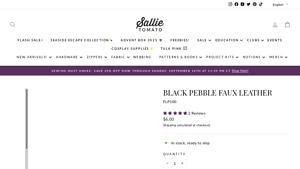 Sallie Tomato - Black Faux Leather