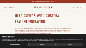 Seamus Golf - Custom Leather Head Covers