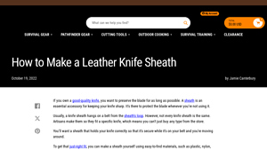 Self Reliance Outfitters - Leather Knife Sheaths
