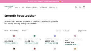 Sew Hungry Hippie - Smooth Faux Leather