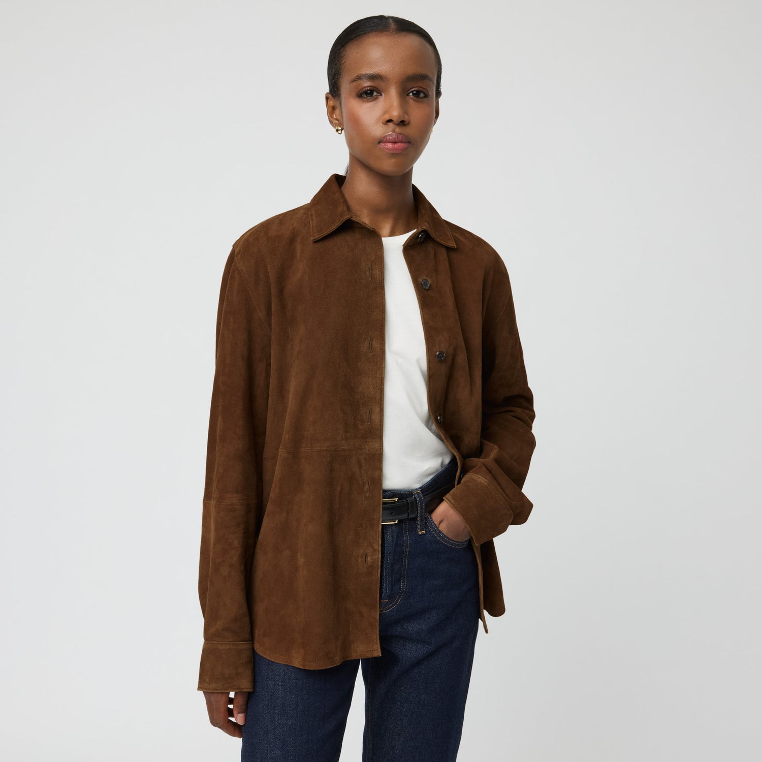 An application scenario or product detail of shirt suede - Image 2