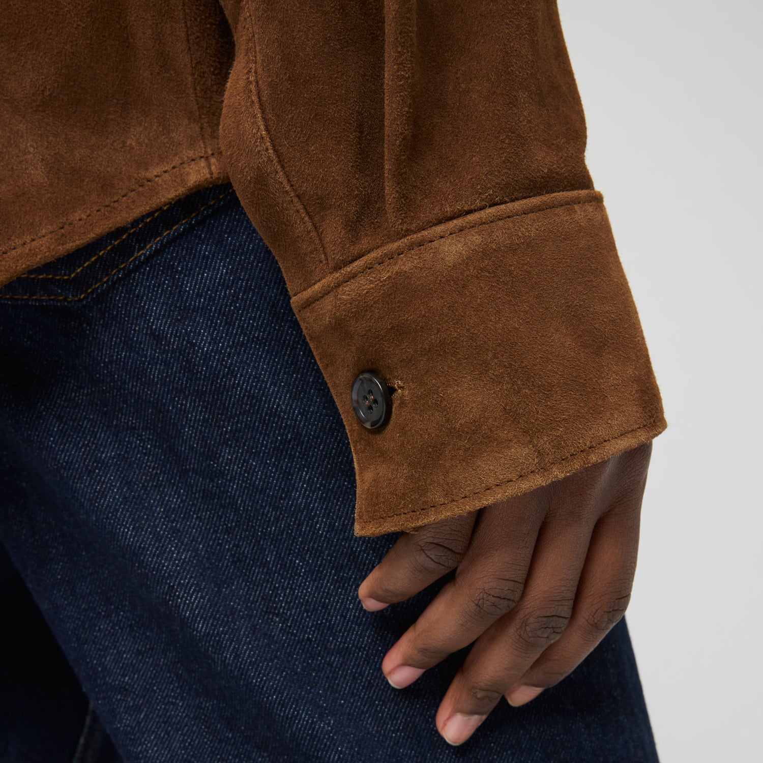 An application scenario or product detail of shirt suede - Image 11