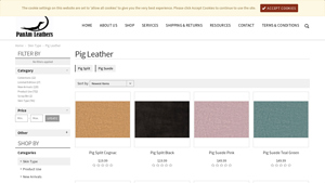 Panam Leathers - Pig Suede Options