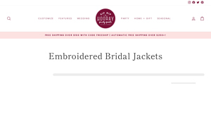 Sip Hi P hooray - Embroidered Bridal Jackets