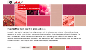 Skai - Faux Leather Pink & Rose