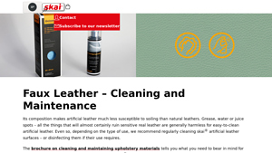 Skai - Faux Leather Care Tips
