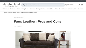 Slumberland - Faux Leather Products
