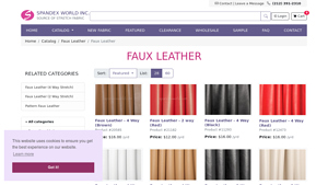 Spandex World - Faux Leather