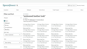 Spoonflower - Embossed Leather Look Fabrics & Home Decor