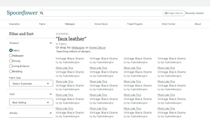 Spoonflower - Faux-Leather Fabrics & Home Decor