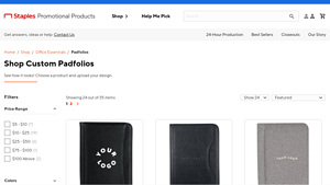 Staples Promo - Custom Logo Padfolios