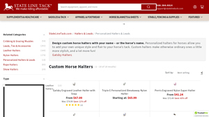 State Line Tack - Personalized Horse Halters