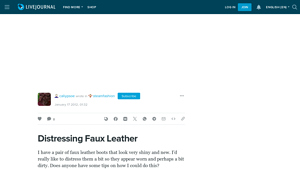 Steam Fashion - Distressed Faux Leather Boots