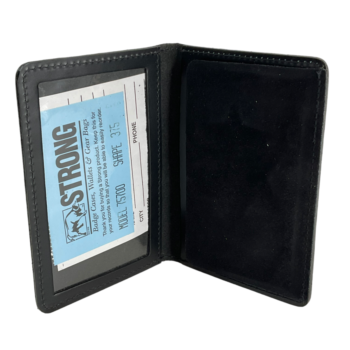 An application scenario or product detail of strong leather company badge wallet - Image 9