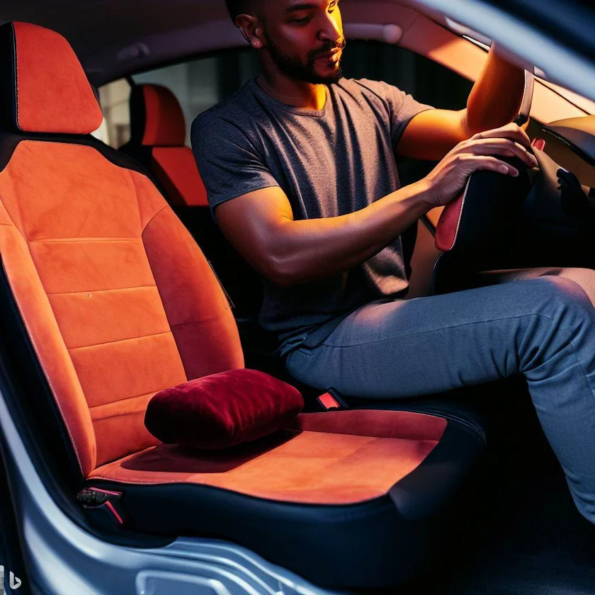 An application scenario or product detail of suede car interior - Image 1