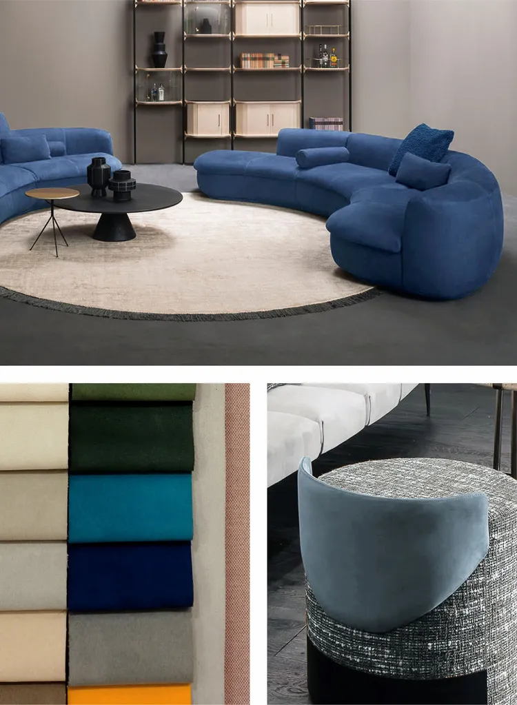 An application scenario or product detail of suede cloth sofa - Image 23