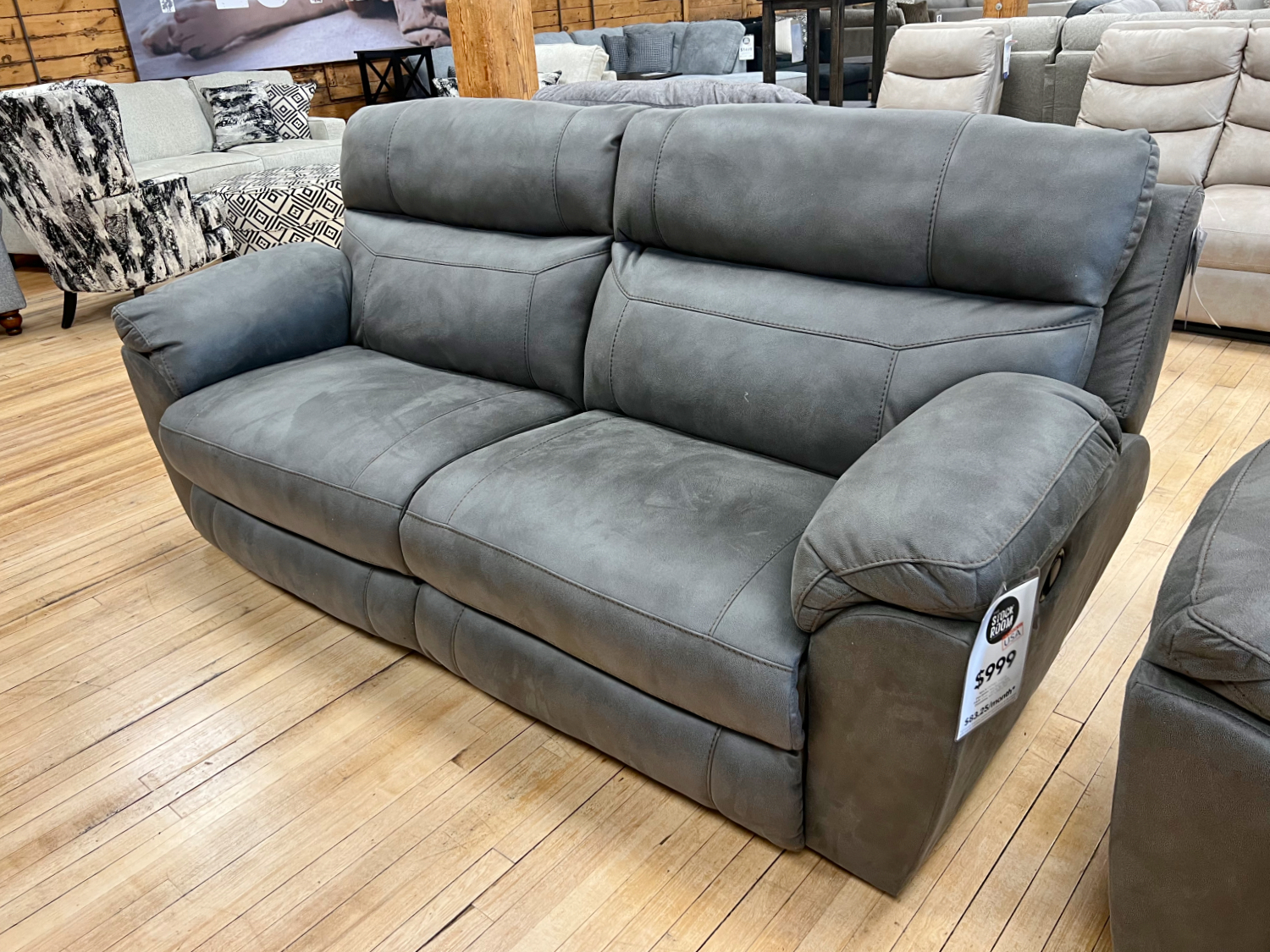 An application scenario or product detail of suede sofa material - Image 12