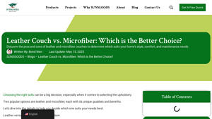 SunsGoods - Leather vs. Microfiber Couch