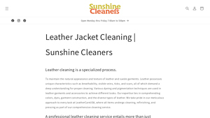 Sunshine Cleaners - Leather Cleaning Services