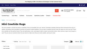 Superior Hides - Mini Cowhide Rugs